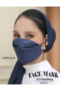 DUCHESS FACE MASK K94 HEADLOOP - DARK BLUE